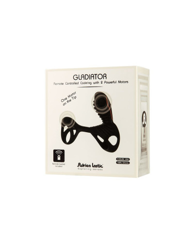 Вибронасадка на член Adrien Lastic Gladiator с пультом LRS, стимуляция клитора и точки G, 2 мотора - Фото №7