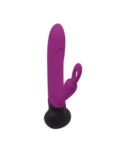 Вібратор з обертанням стовбура Adrien Lastic Mini Bonnie з петелькою для пальчика - Фото №1