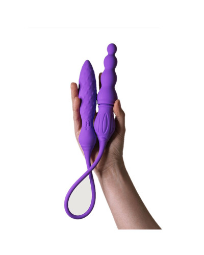 Вибратор двусторонний Adrien Lastic AD-2X с пультом LRS - Фото №4