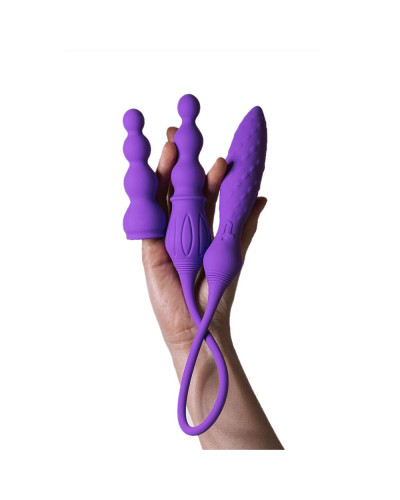 Вибратор двусторонний Adrien Lastic AD-2X с пультом LRS - Фото №5