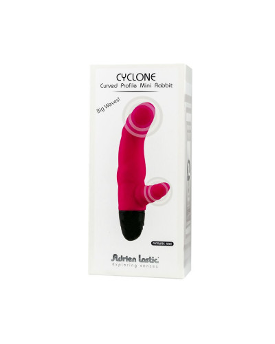 Вибратор рельефный Adrien Lastic Cyclone Magenta со стимуляцией точки G, два мотора - Фото №4