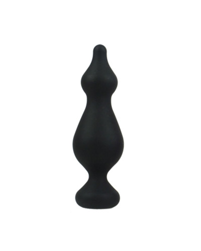 Анальна пробка Adrien Lastic Amuse Big Black (L) з двома переходами, макс. діаметр 4,4 см - Фото №1