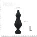 Анальна пробка Adrien Lastic Amuse Big Black (L) з двома переходами, макс. діаметр 4,4 см - Фото №2