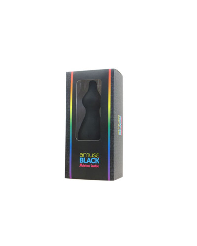 Анальна пробка Adrien Lastic Amuse Big Black (L) з двома переходами, макс. діаметр 4,4 см - Фото №3
