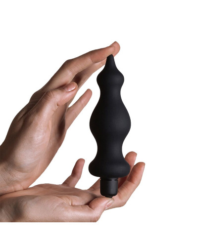 Анальна пробка з вібрацією Adrien Lastic Bullet Amuse Black, макс. діаметр 3,9 см - Фото №4