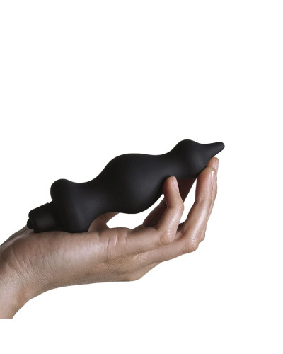 Анальна пробка з вібрацією Adrien Lastic Bullet Amuse Black, макс. діаметр 3,9 см - Фото №5
