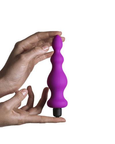 Анальна пробка з вібрацією Adrien Lastic Bullet Amuse Purple, макс. діаметр 3,9 см - Фото №4