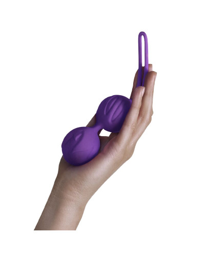 Вагінальні кульки Adrien Lastic Geisha Lastic Balls BIG Violet (L), діаметр 4 см, вага 90 гр - Фото №5