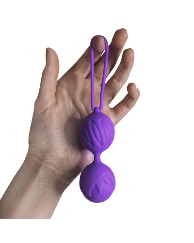Вагінальні кульки Adrien Lastic Geisha Lastic Balls BIG Violet (L), діаметр 4 см, вага 90 гр - Фото №6