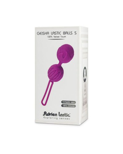 Вагинальные шарики Adrien Lastic Geisha Lastic Balls Mini Violet (S), диаметр 3,4см, масса 85г - Фото №3