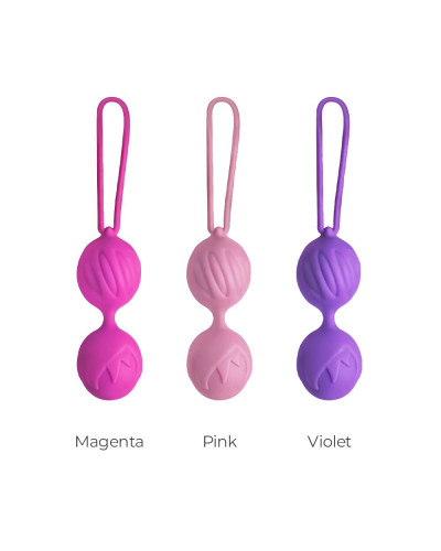 Вагинальные шарики Adrien Lastic Geisha Lastic Balls Mini Violet (S), диаметр 3,4см, масса 85г - Фото №4