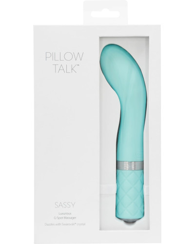 Розкішний вібратор Pillow Talk - Sassy Teal з кристалом Сваровські для точки G, подарункова упаковка - Фото №8