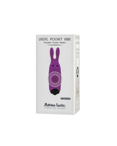 Віброкуля Adrien Lastic Pocket Vibe Rabbit Purple зі стимулювальними вушками - Фото №5