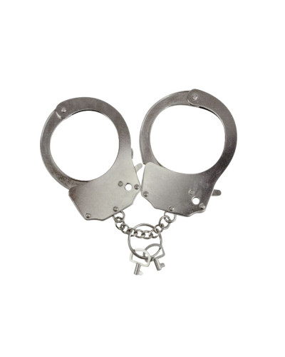 Наручники металеві Adrien Lastic Handcuffs Metallic (поліцейські) - Фото №1