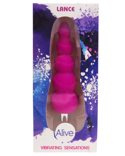 Анальный вибростимулятор Alive Lance, силикон, макс. диаметр 2,9см (предпоследний шарик) - Фото №2