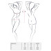 Боди монокини Passion ADARA BODY S/M, red - Фото №3