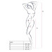 Бодистокинг Passion BS002 white, имитация чулок и пояса - Фото №4