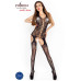 Бодістокінг Passion BS012 black, комбінезон, імітація панчіх і пояса - Фото №2