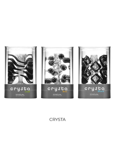 Мастурбатор Tenga Crysta Block, унікальний рельєф, стимулювальні щільні блоки, прозорий матеріал - Фото №6