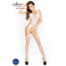 Бодістокінг Passion BS019 white, комбінезон, імітація панчіх і пояса - Фото №2