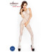 Бодістокінг Passion BS020 white, комбінезон, фантазійний візерунок - Фото №2