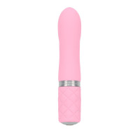 Розкішний вібратор PILLOW TALK - Flirty Pink з кристалом Сваровські, гнучка головка