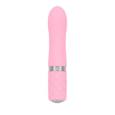 Розкішний вібратор PILLOW TALK - Flirty Pink з кристалом Сваровські, гнучка головка