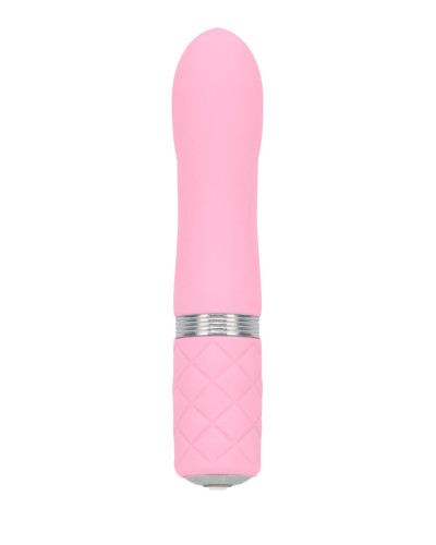 Роскошный вибратор PILLOW TALK - Flirty Pink с кристаллом Сваровски, гибкая головка - Фото №1