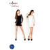 Бодістокінг Passion BS025 white, сукня-сітка, спущене плече, довгий рукав - Фото №4