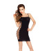 Бодистокинг Passion BS026 black, платье-сетка на бретелях - Фото №1