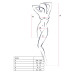 Бодістокінг Passion BS026 white, сукня-сітка на бретелях - Фото №4