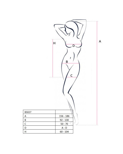 Бодистокинг Passion BS027 red, платье-сетка на бретелях, очень откровенное - Фото №4