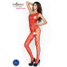 Бодистокинг Passion BS036 red, комбинезон, лямочка через одно плечо - Фото №2