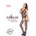 Бодістокінг Passion BS038 black, комбінезон, імітація панчіх і пояса - Фото №5