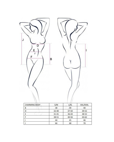 Боди Passion CHARMING BODY L/XL, black - Фото №3