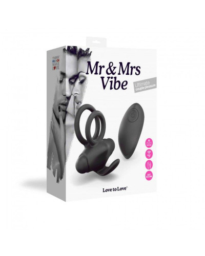 Ерекційне віброкільце Love To Love Mr & Mrs VIBE з пультом ДК - Фото №4