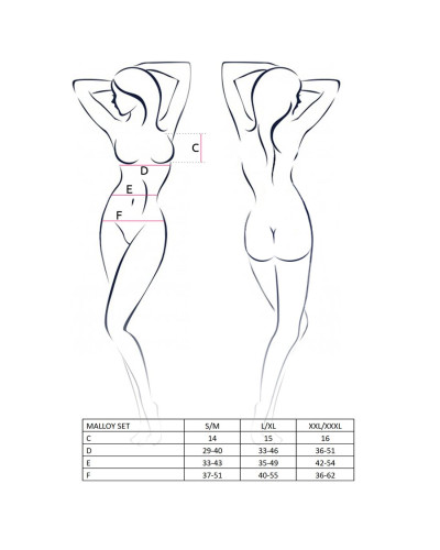 Костюм зайки Passion MALLOY SET S/M, трусики, топик и ушки - Фото №3
