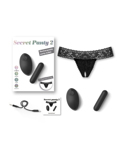 Вібратор Love To Love SECRET PANTY 2, в комплекті трусики, віброкуля, пульт ДК, 10 режимів роботи - Фото №4