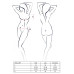 Комплект білизни Passion OFELIA SET OpenBra L/XL, white, стрінги, відкритий ліф, широкий пояс - Фото №3