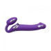 Безремневой страпон с вибрацией Strap-On-Me Vibrating Violet M диаметр 3,3см, пульт ДУ, регулируемый - Фото №4