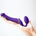 Безремневой страпон с вибрацией Strap-On-Me Vibrating Violet M диаметр 3,3см, пульт ДУ, регулируемый - Фото №9