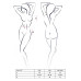 Комплект білизни Passion ULLA SET S/M, black, напівпрозорий ліф, трусики, пояс - Фото №5