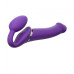 Безремінний страпон з вібрацією Strap-On-Me Vibrating Violet L, діам. 3,7 см, пульт ДК, регульований - Фото №1