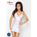 Розпродаж!!! Сорочка приталена з чашечками WILMA CHEMISE white L/XL - Passion, трусики - Фото №2