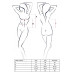 Распродажа!!! Корсет с пажами XENA CORSET white L/XL - Passion, трусики, цветочный узор - Фото №3