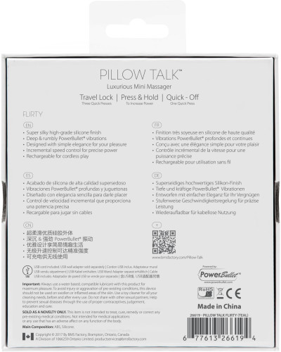 Роскошный вибратор PILLOW TALK - Flirty Teal с кристаллом Сваровски, гибкая головка - Фото №9