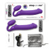 Безремневой страпон с вибрацией Strap-On-Me Vibrating Violet XL, диам. 4,5см, пульт ДУ, регулируемый - Фото №6