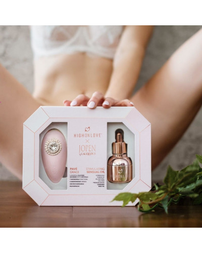 Подарунковий набір HighOnLove & JOPEN: Objects of Desire (краплі для клітора і вібратор з кристалами - Фото №3