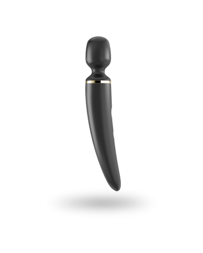 Вібромасажер Satisfyer Wand-er Woman (Black/Gold), водонепроникний, потужний, розмір XXL - Фото №3