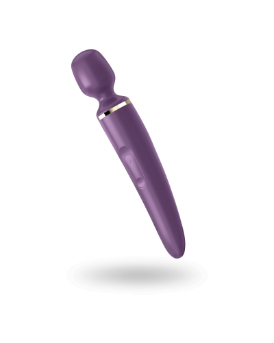 Вібромасажер Satisfyer Wand-er Woman (Purple/Gold) водонепроникний, потужний, розмір XXL - Фото №2